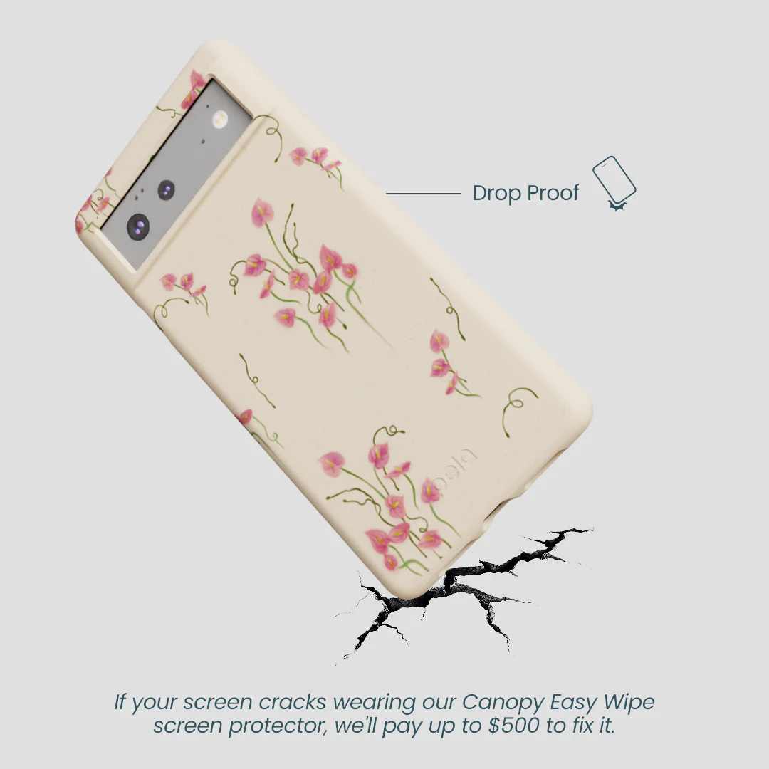 Seashell Sweet Anthuriums Google Pixel 6 Case - Image 4