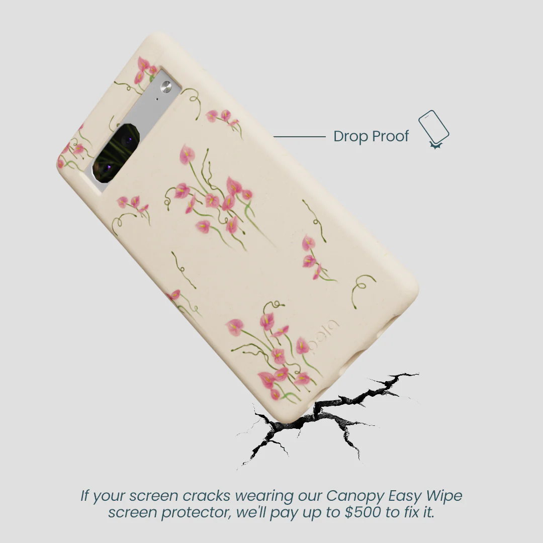 Seashell Sweet Anthuriums Google Pixel 7 Case - Image 4
