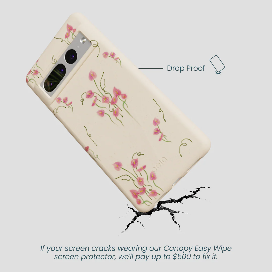 Seashell Sweet Anthuriums Google Pixel 7 Pro Case - Image 4