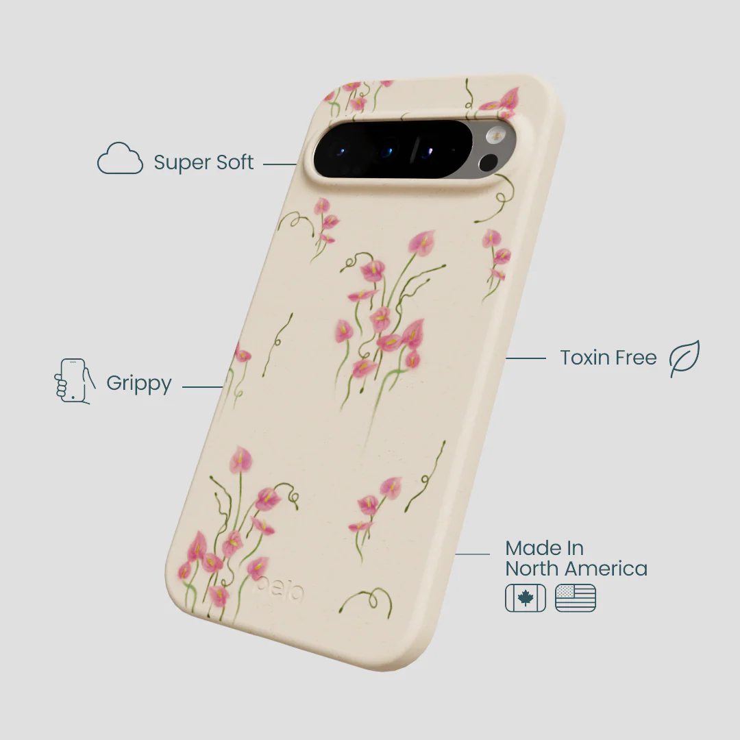 Seashell Sweet Anthuriums Google Pixel 9 Pro XL Case - Image 3