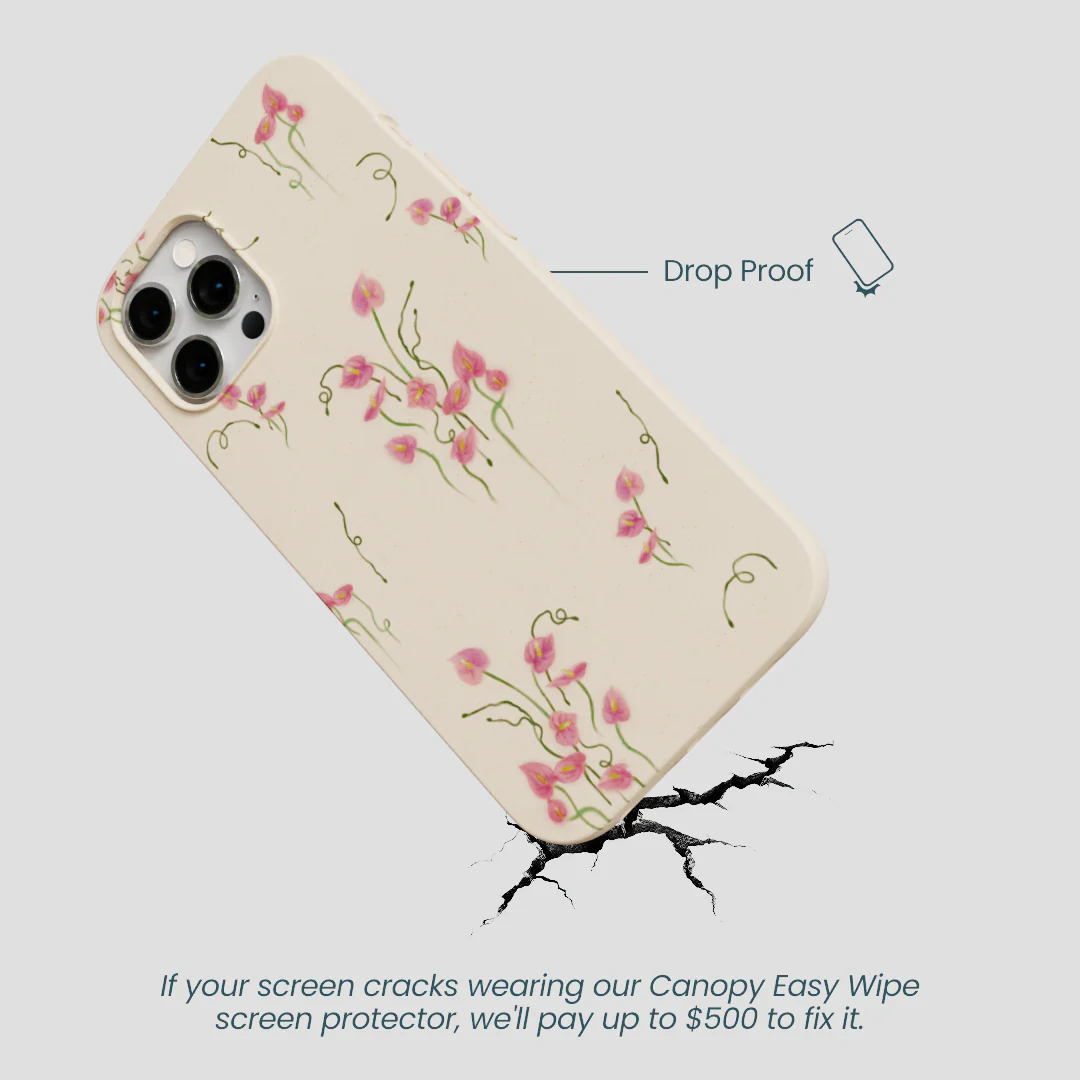 Seashell Sweet Anthuriums iPhone 12 Pro Max Case - Image 5