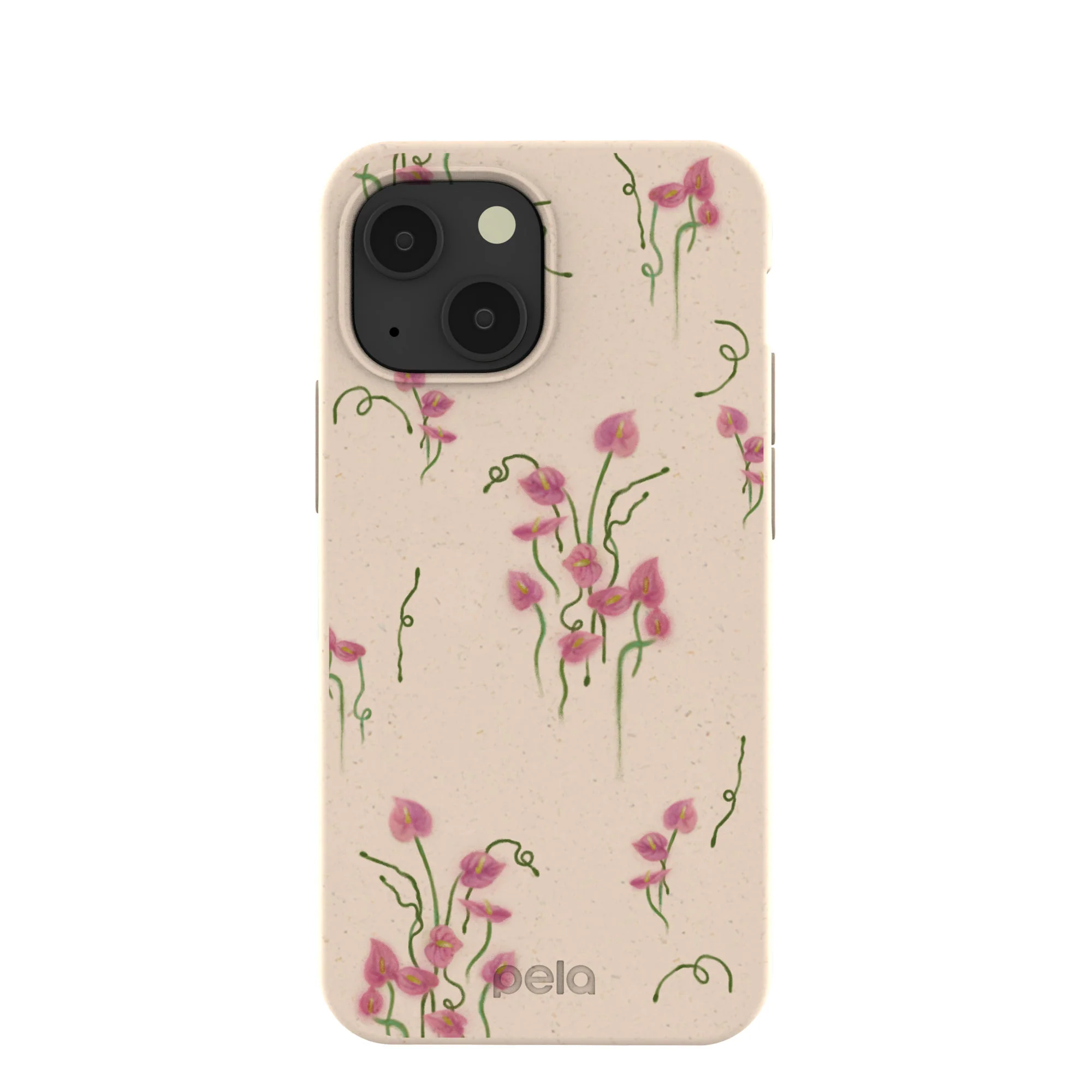 Seashell Sweet Anthuriums iPhone 13 Mini Case