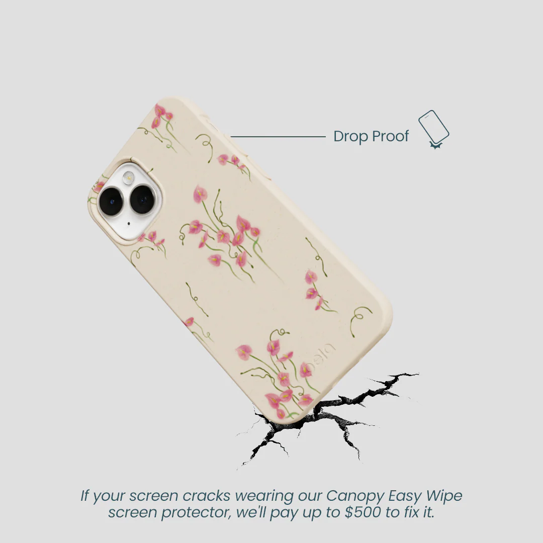 Seashell Sweet Anthuriums iPhone 13 Mini Case - Image 5