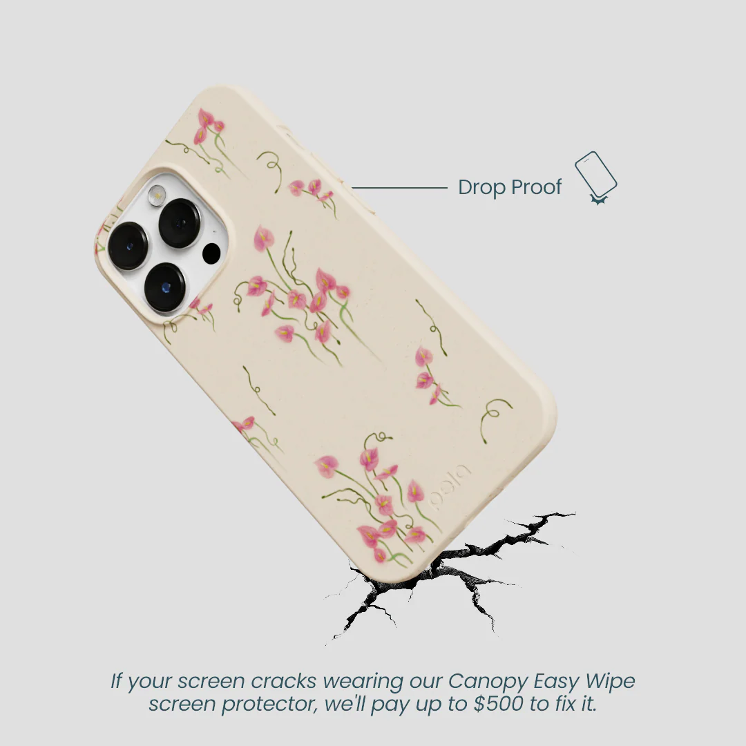 Seashell Sweet Anthuriums iPhone 13 Pro Case - Image 5