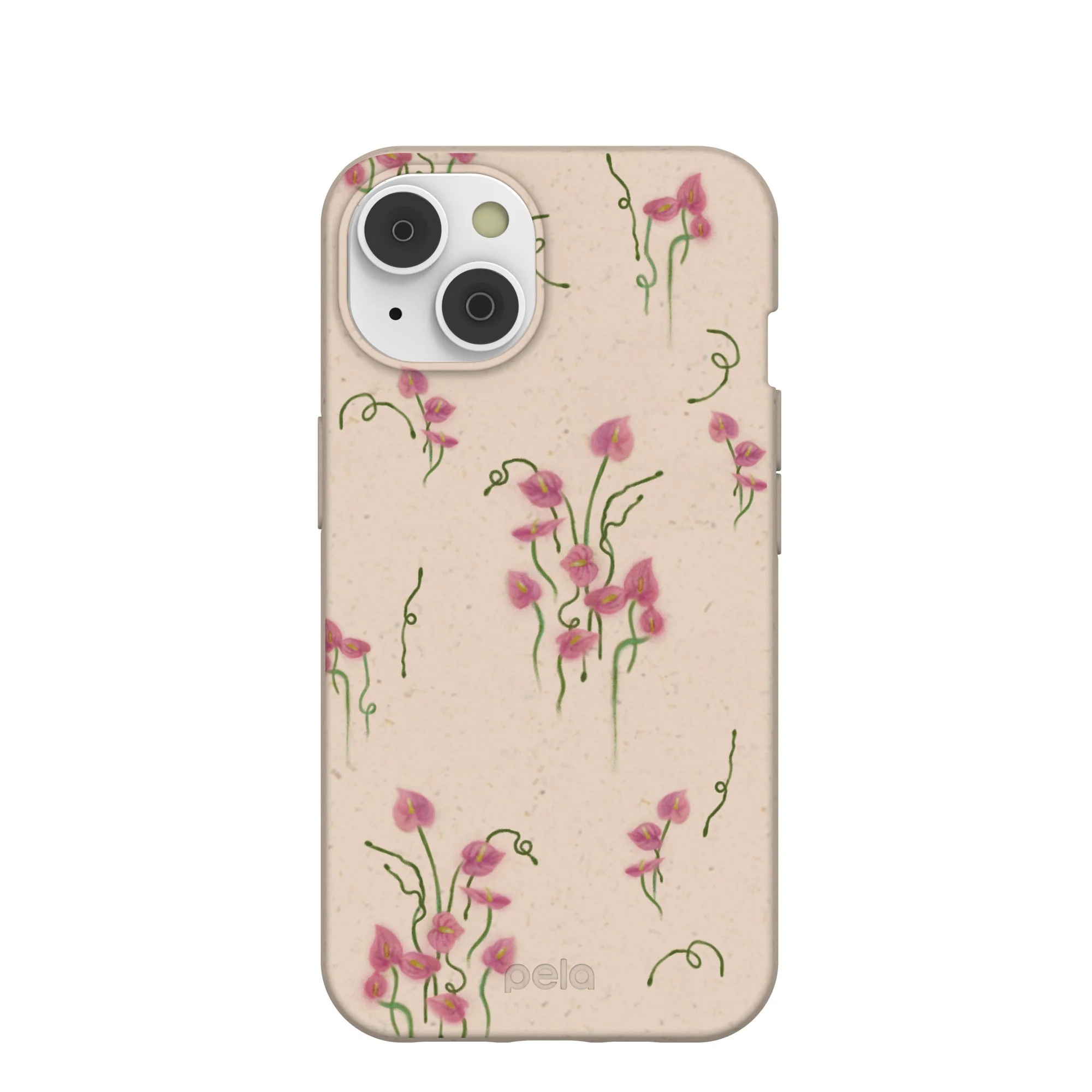 Seashell Sweet Anthuriums iPhone 14 Case