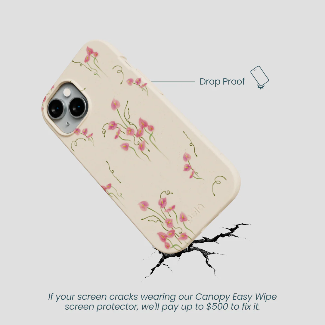 Seashell Sweet Anthuriums iPhone 14 Case - Image 5