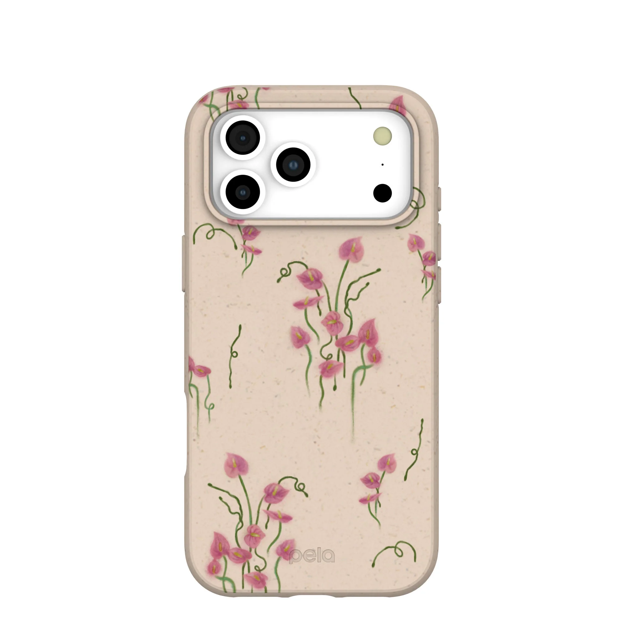 Seashell Sweet Anthuriums iPhone 17 Pro Max Case