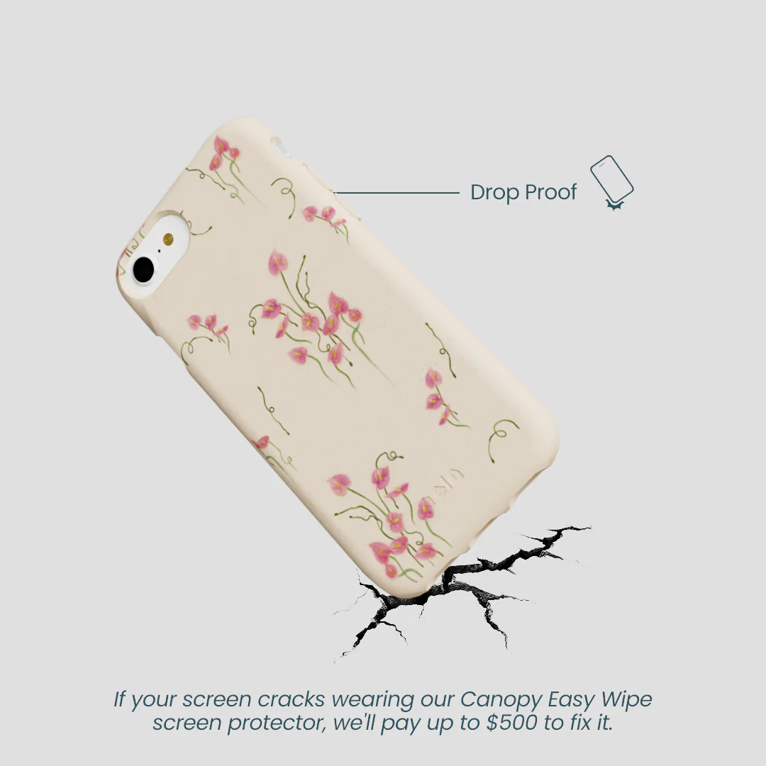 Seashell Sweet Anthuriums iPhone 6/6s/7/8/SE Case - Image 5