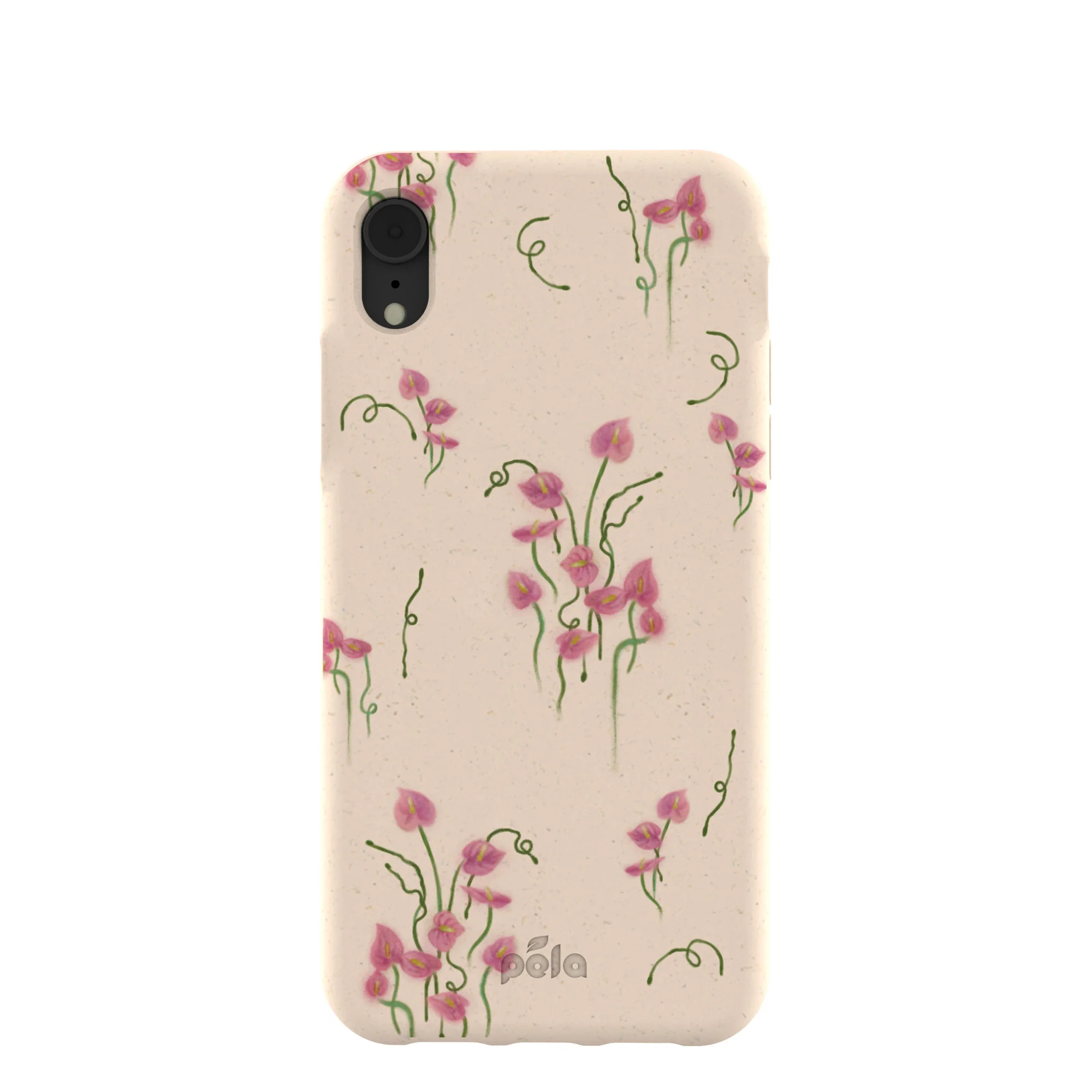 Seashell Sweet Anthuriums iPhone XR Case