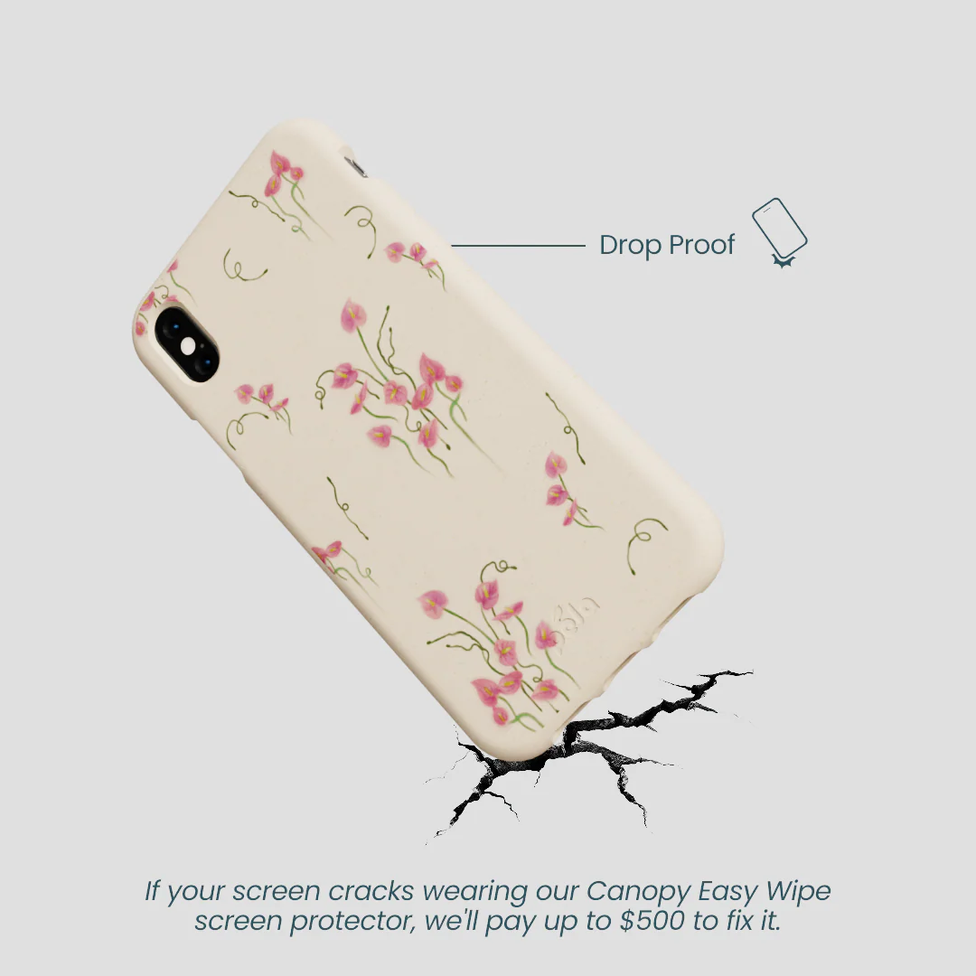Seashell Sweet Anthuriums iPhone XR Case - Image 5