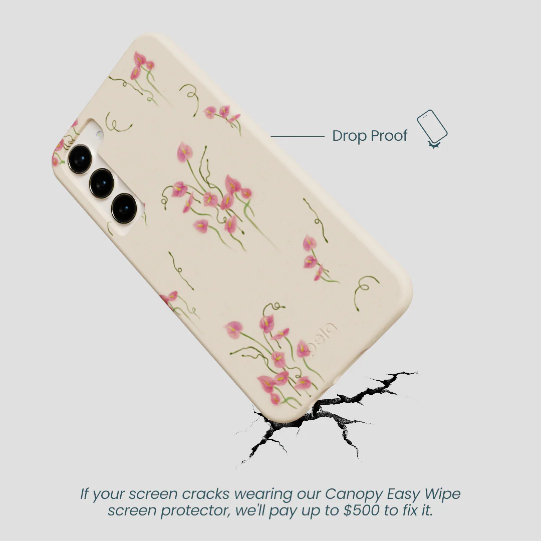 Seashell Sweet Anthuriums Samsung Galaxy S23+(Plus) Case - Image 4