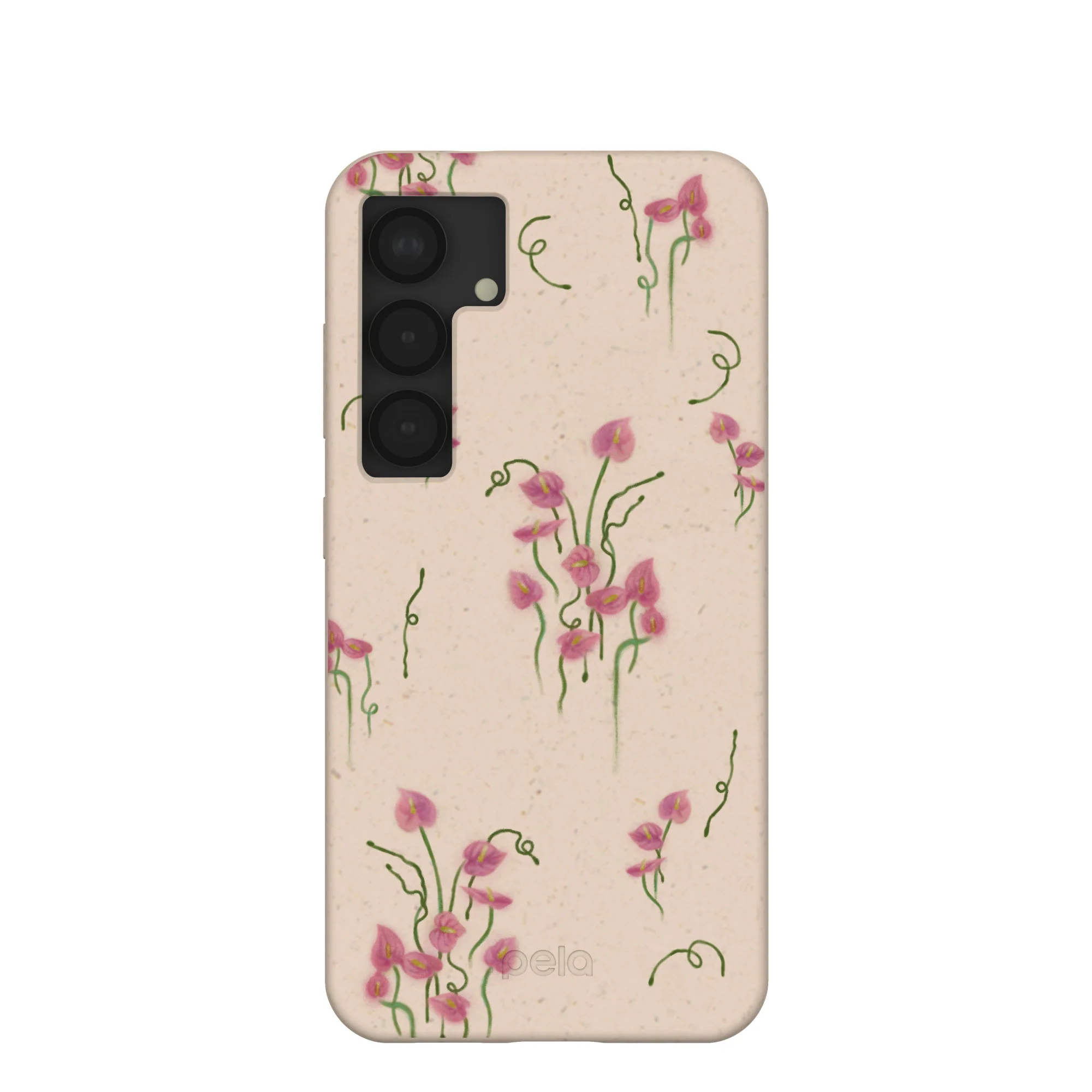 Seashell Sweet Anthuriums Samsung Galaxy S25 Case