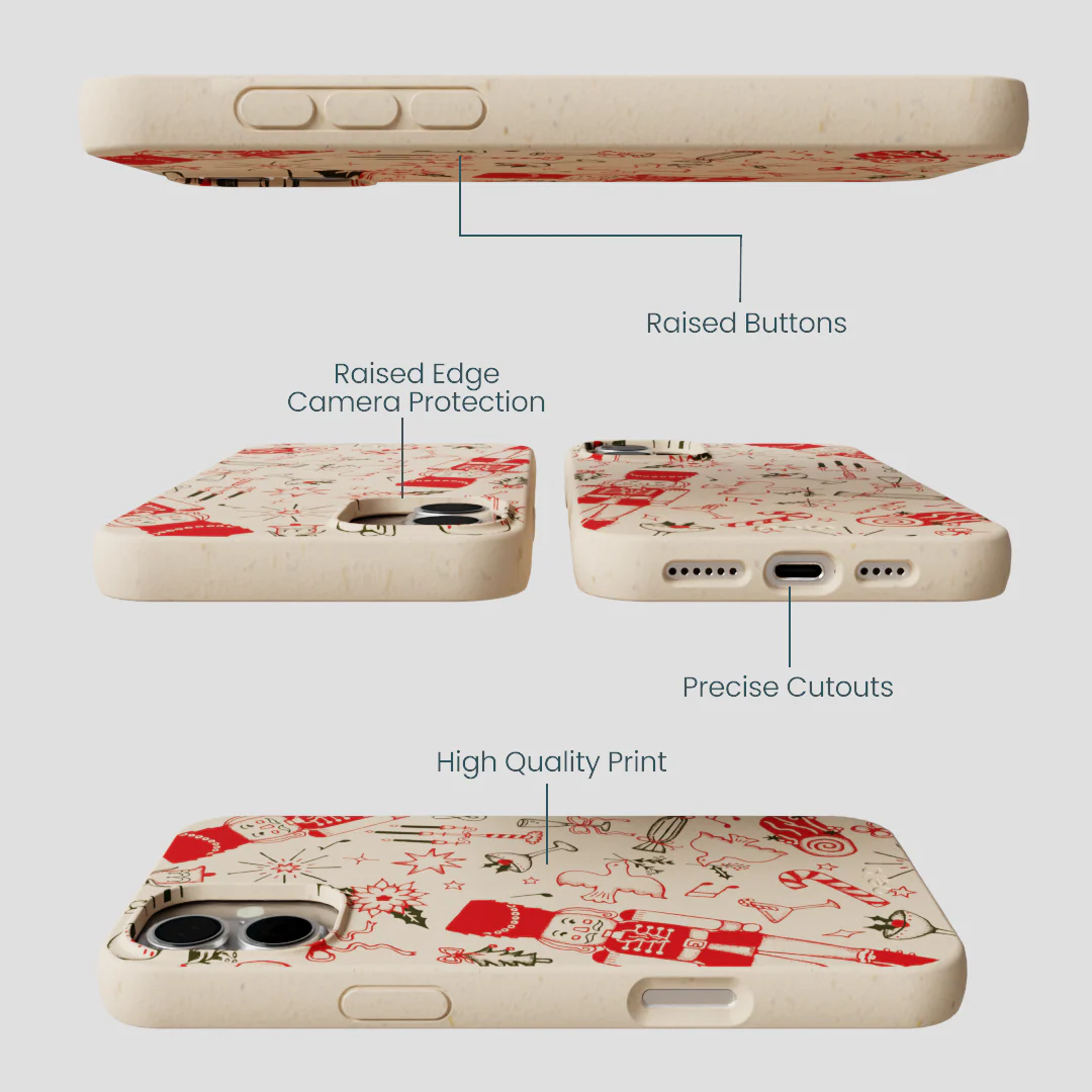 Seashell Sweet Nutcracker Mix iPhone 16 Plus Case - Image 3