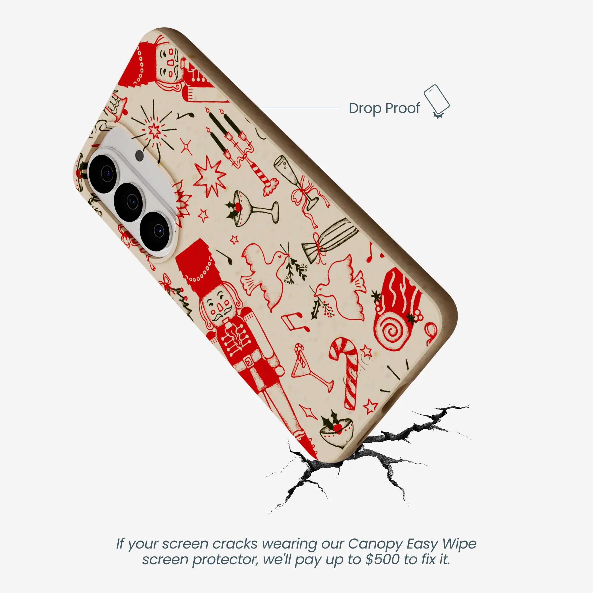 Seashell Sweet Nutcracker Mix Samsung Galaxy S26 Case - Image 5