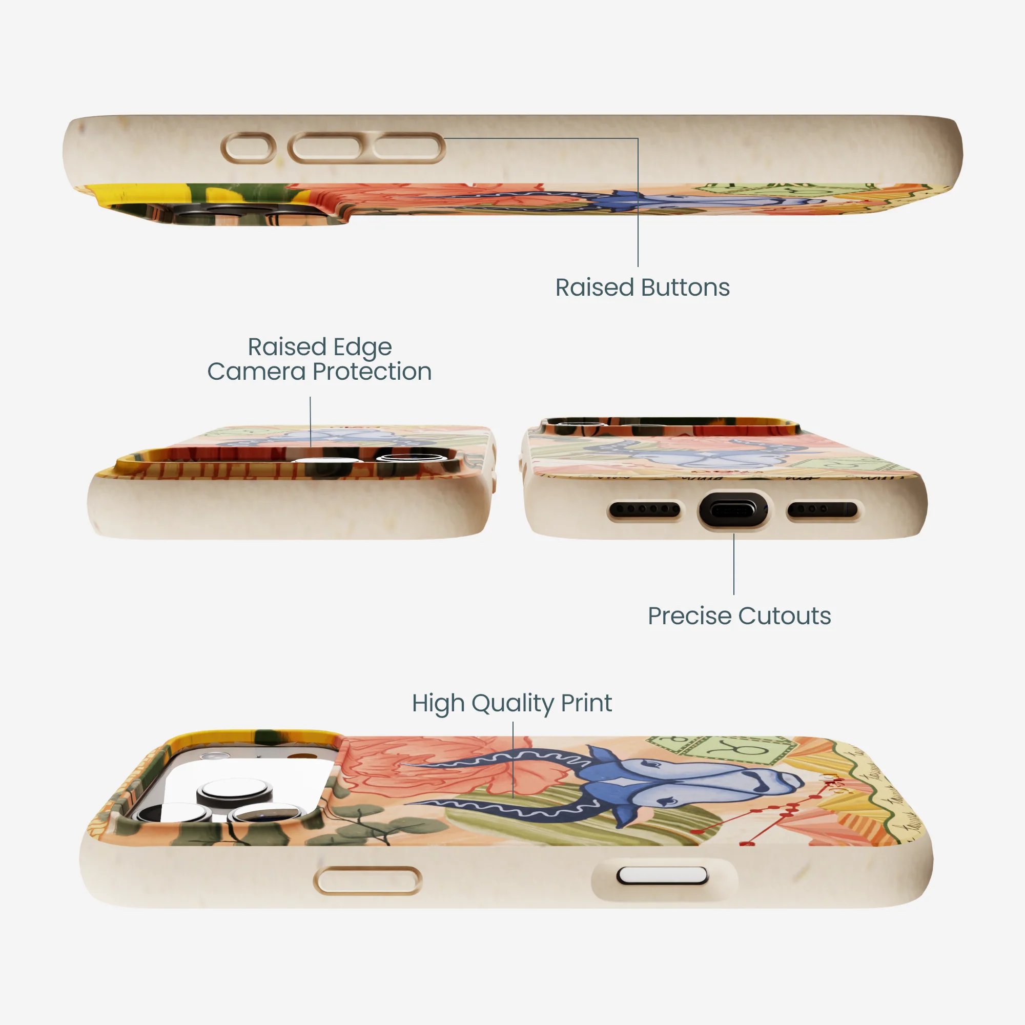 Seashell Taurus Bull iPhone 17 Pro Max Case - Image 3