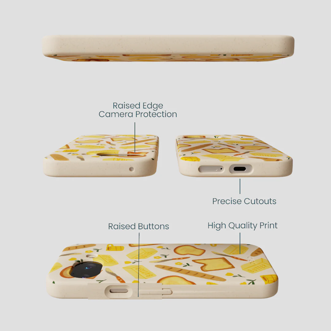 Seashell Toast Garden Google Pixel 9a Case - Image 3