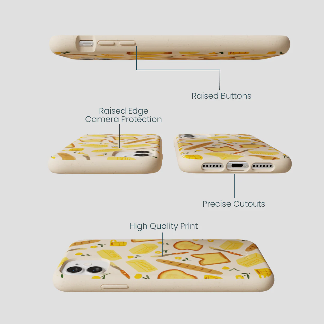 Seashell Toast Garden iPhone 11 Case - Image 3