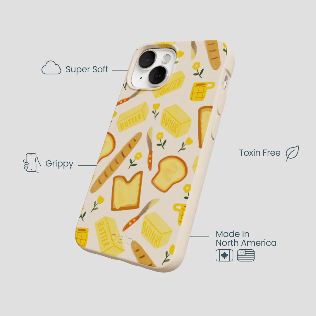 Seashell Toast Garden iPhone 13 Case - Image 4
