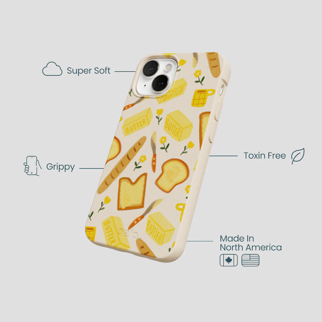 Seashell Toast Garden iPhone 13 Mini Case - Image 4