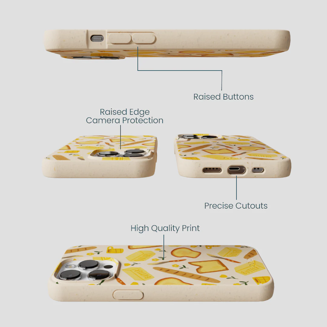 Seashell Toast Garden iPhone 13 Pro Case - Image 3