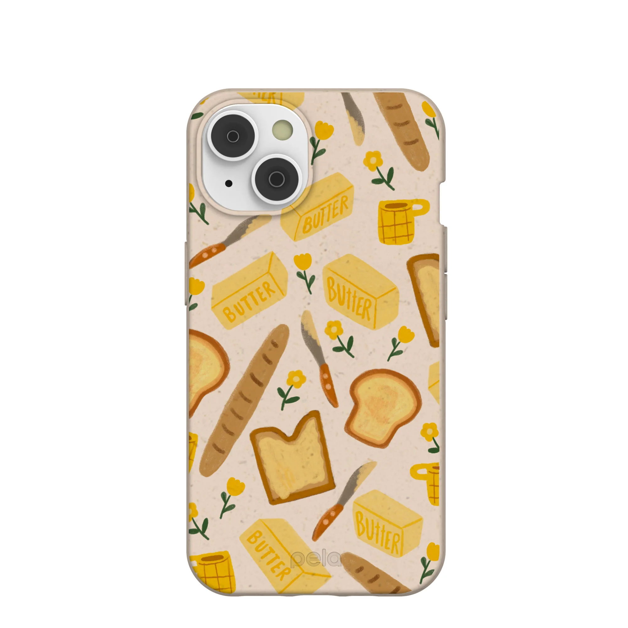 Seashell Toast Garden iPhone 14 Case