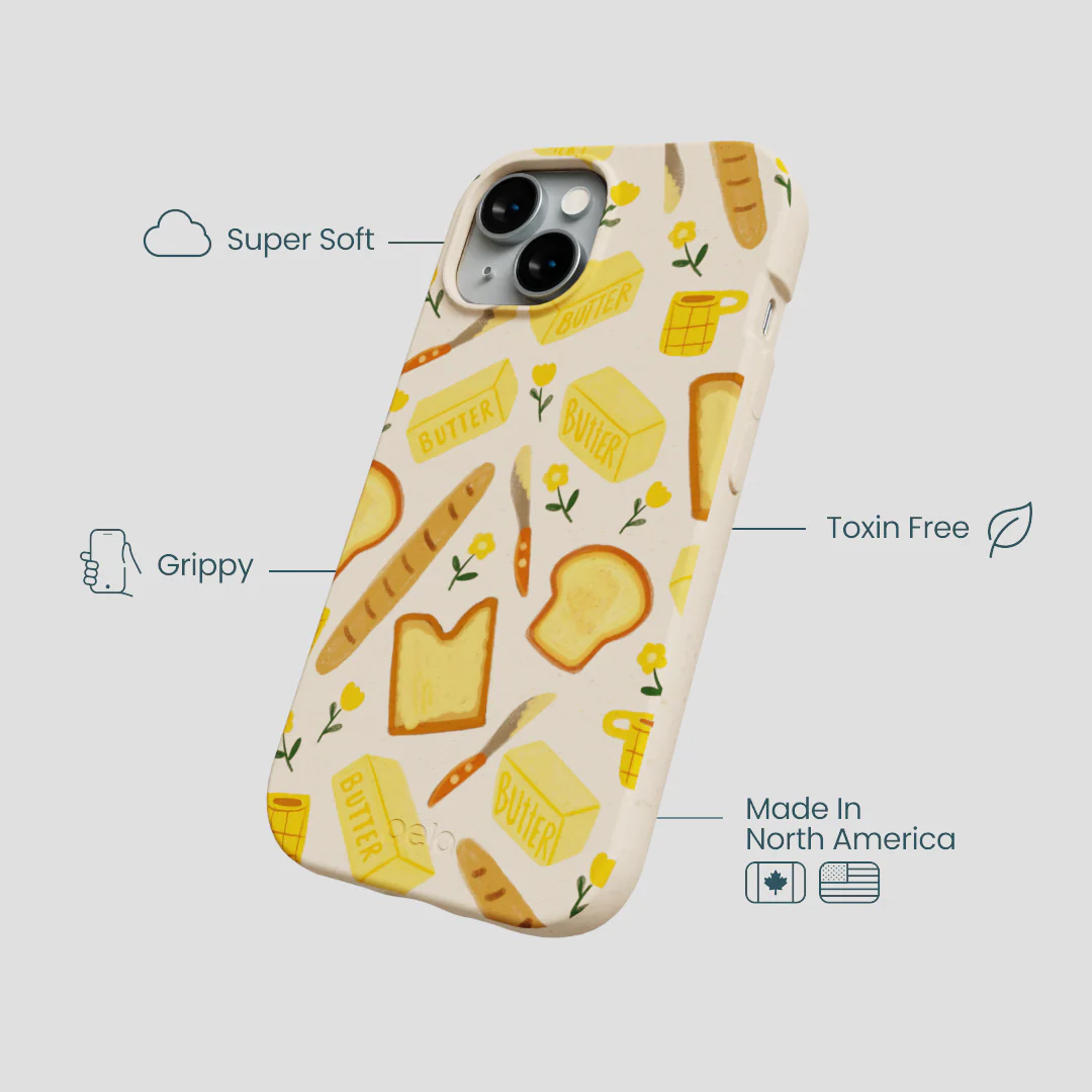 Seashell Toast Garden iPhone 14 Case - Image 4