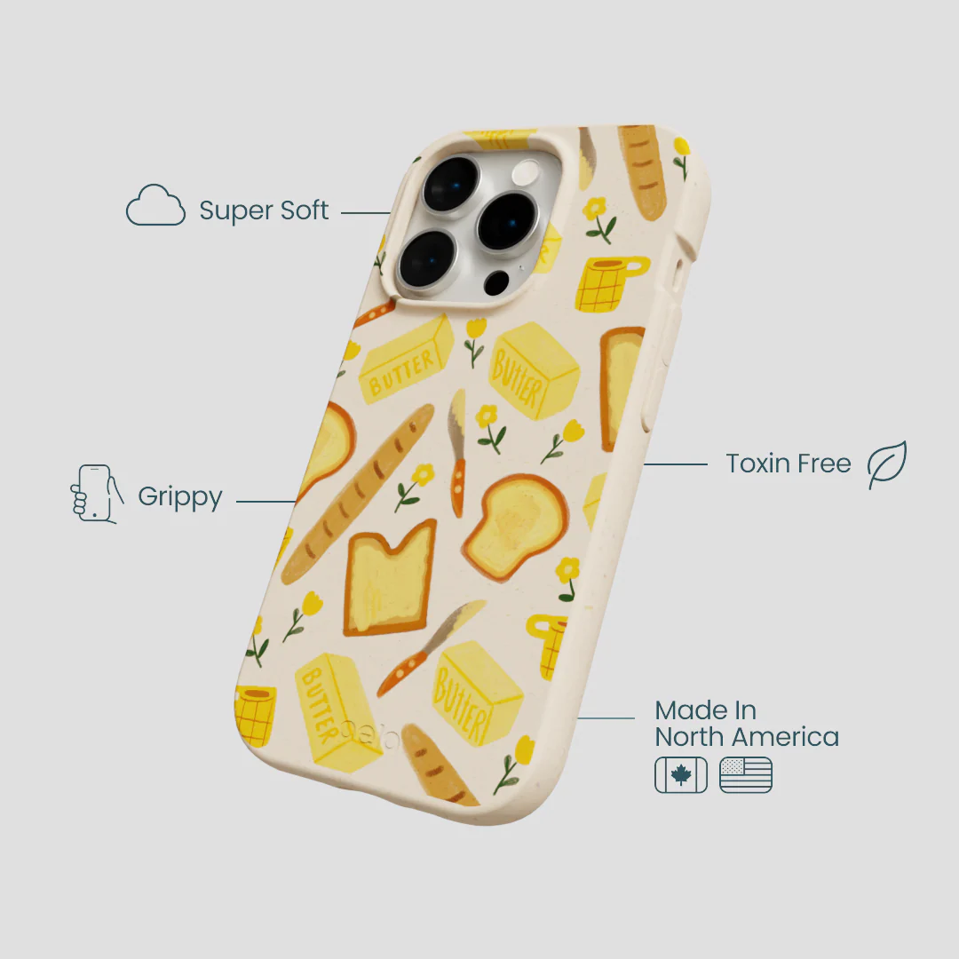 Seashell Toast Garden iPhone 14 Pro Case - Image 4