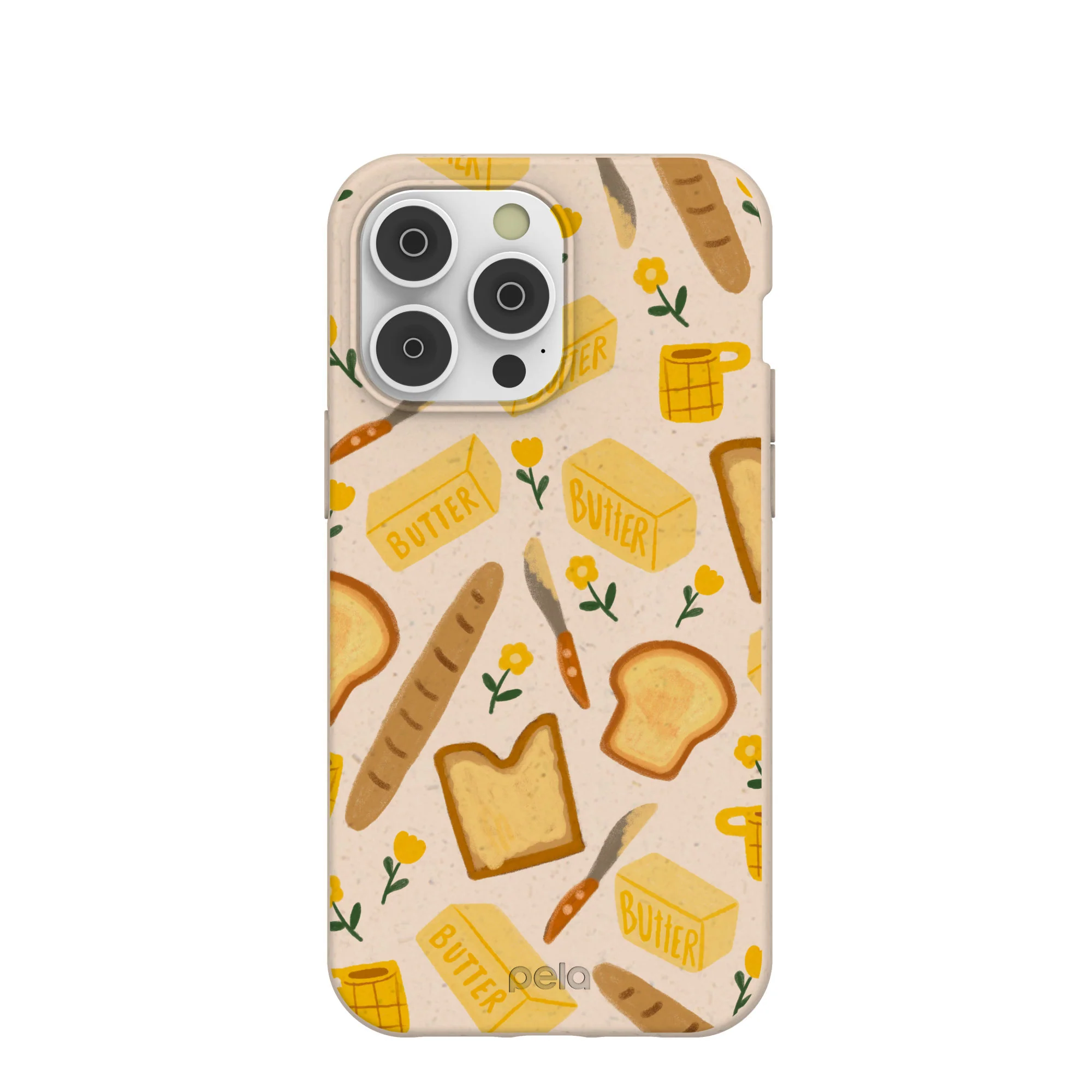 Seashell Toast Garden iPhone 14 Pro Max Case