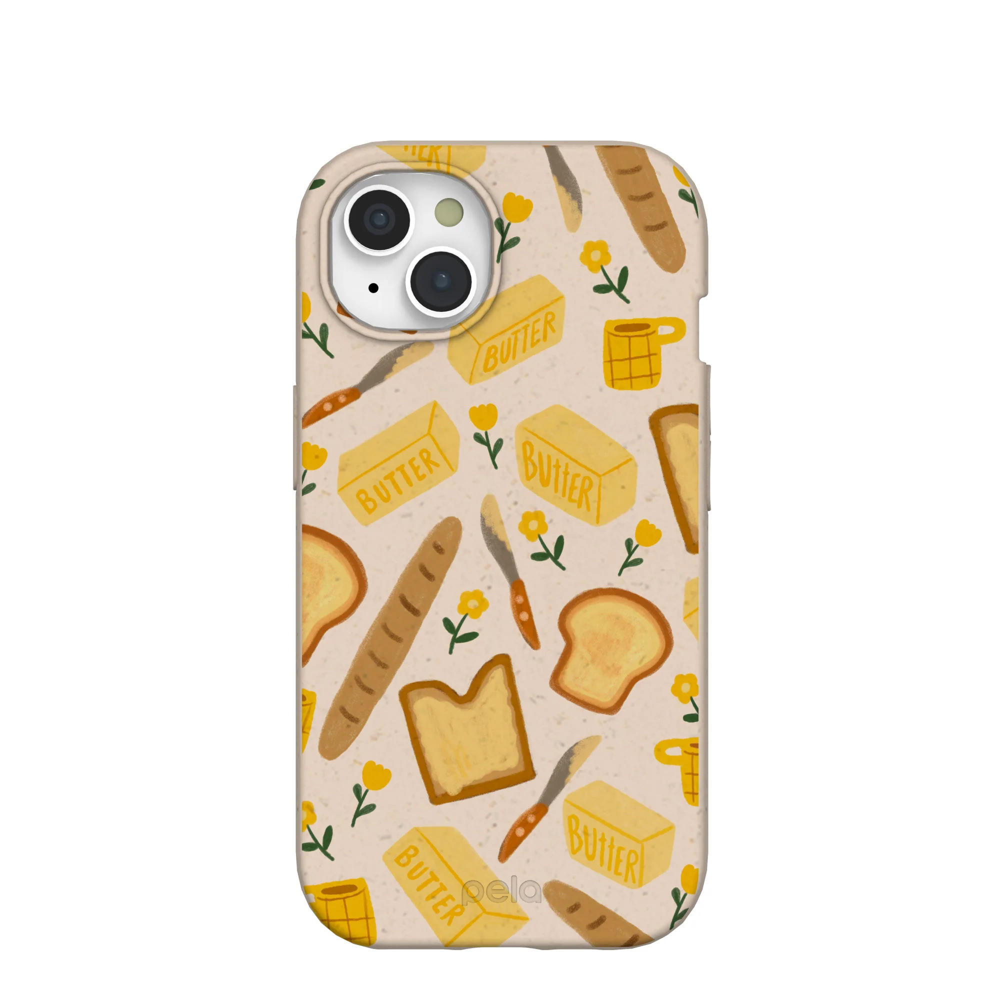 Seashell Toast Garden iPhone 15 Case