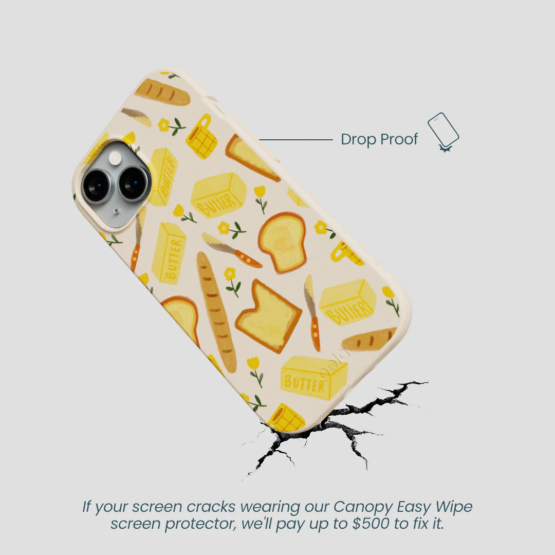 Seashell Toast Garden iPhone 15 Case - Image 5