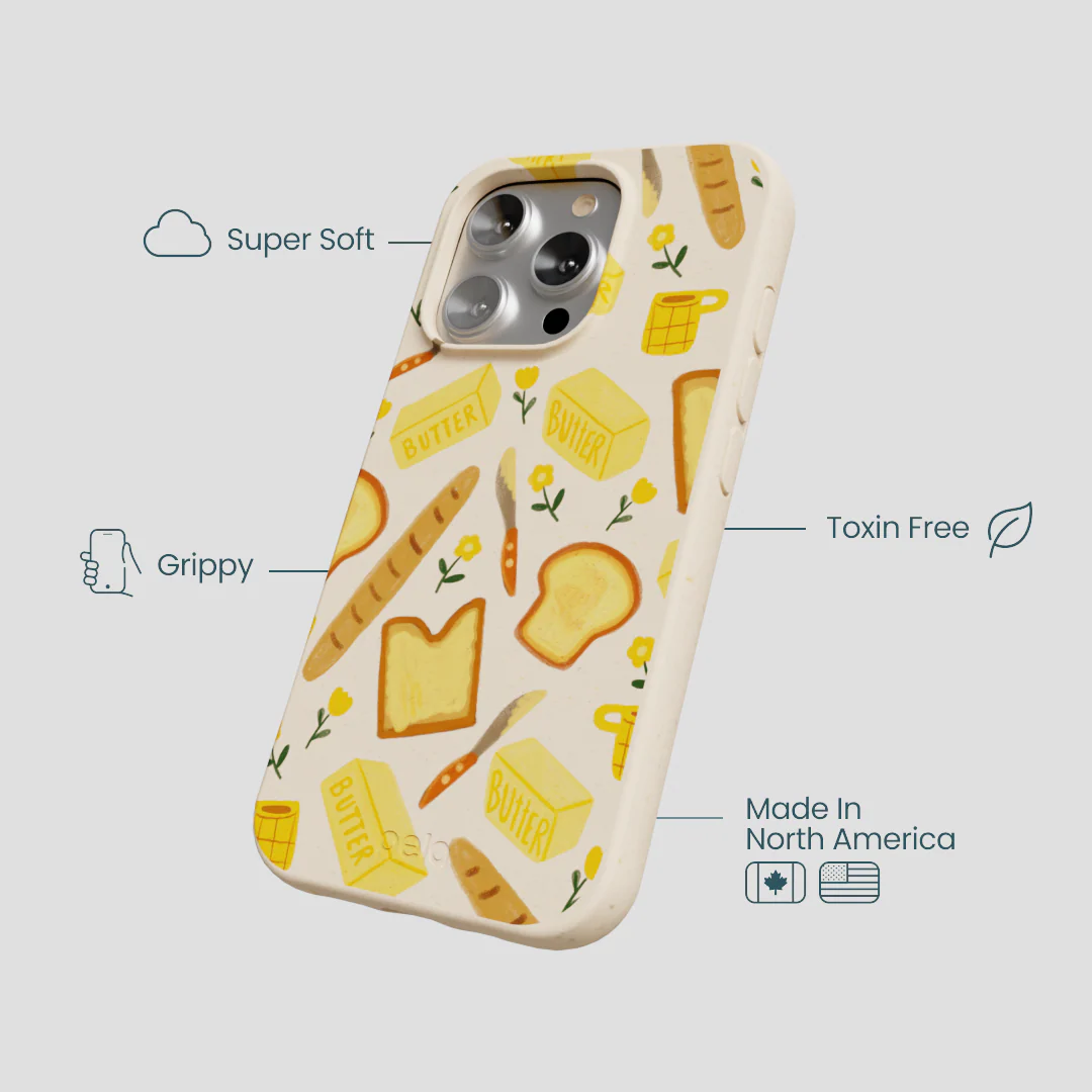 Seashell Toast Garden iPhone 16 Pro Case - Image 4
