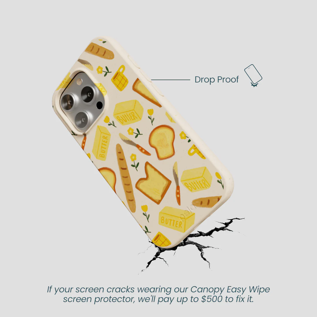 Seashell Toast Garden iPhone 16 Pro Case - Image 5