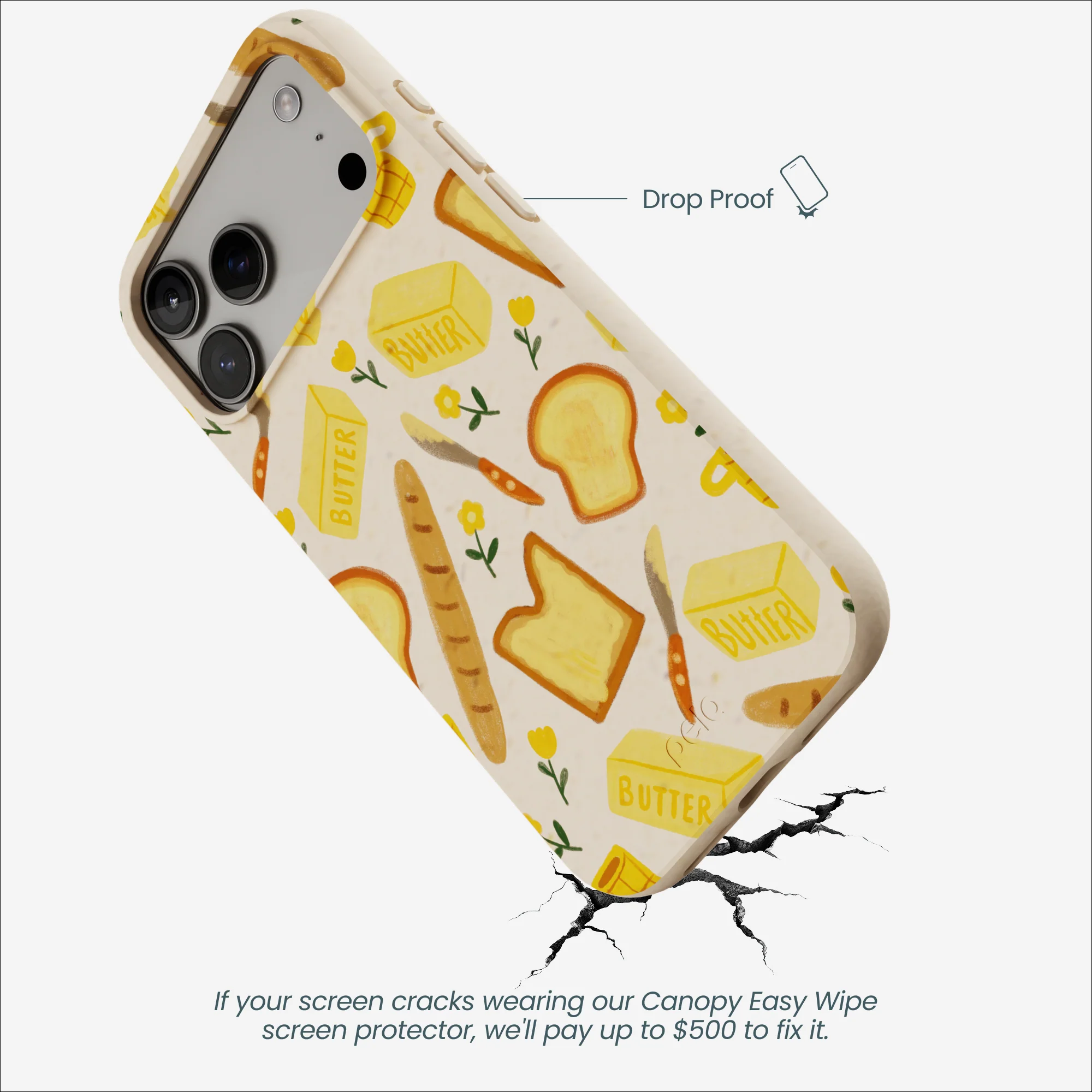 Seashell Toast Garden iPhone 17 Pro Max Case - Image 5