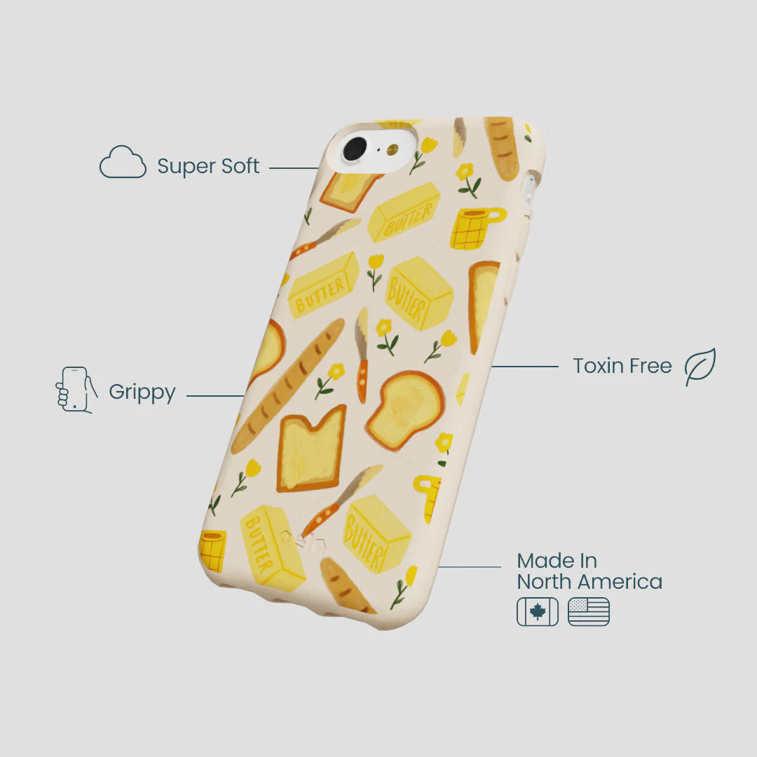 Seashell Toast Garden iPhone 6/6s/7/8/SE Case - Image 4