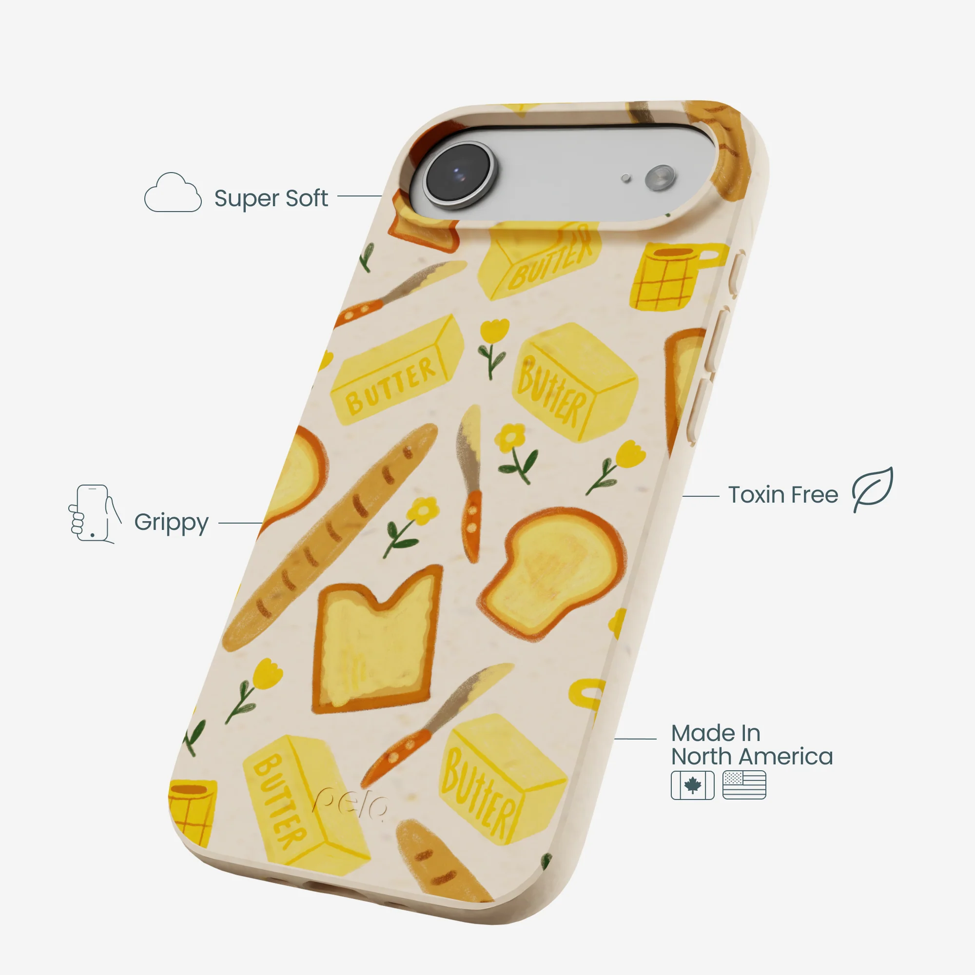 Seashell Toast Garden iPhone Air Case - Image 4