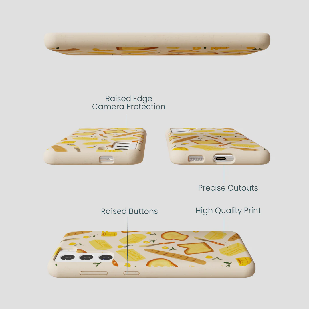 Seashell Toast Garden Samsung Galaxy S21 Case - Image 3