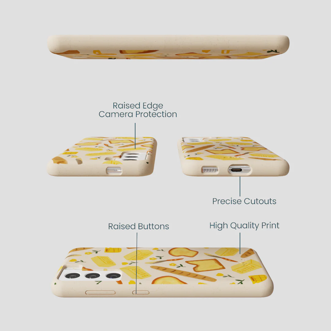 Seashell Toast Garden Samsung Galaxy S22 Case - Image 3