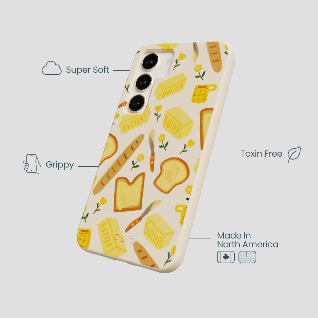 Seashell Toast Garden Samsung Galaxy S24 Case - Image 4