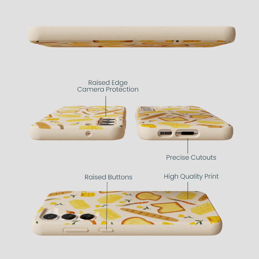 Seashell Toast Garden Samsung Galaxy S24+(Plus) Case - Image 3