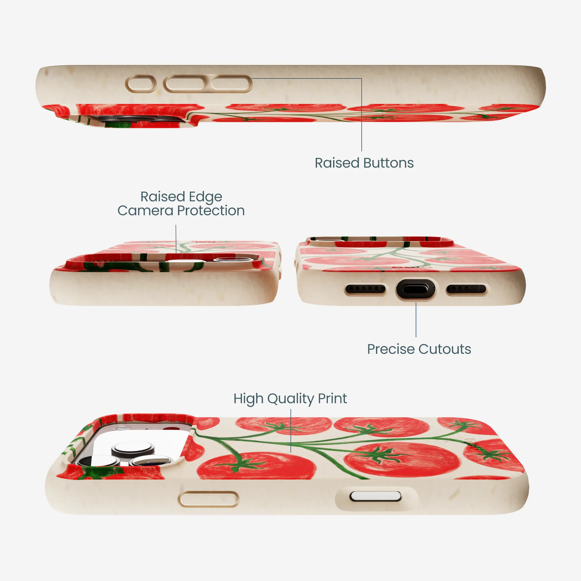Seashell Tomato Tango iPhone 17 Pro Max Case - Image 3