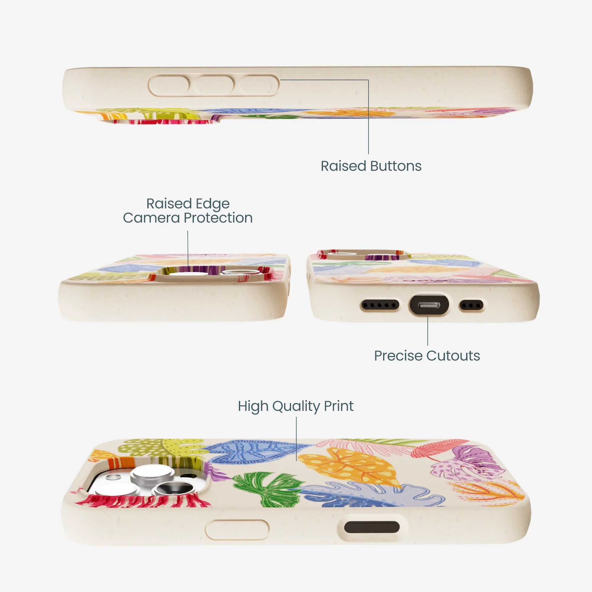 Seashell Tropical Cheer iPhone 16 Pro Max Case - Image 3