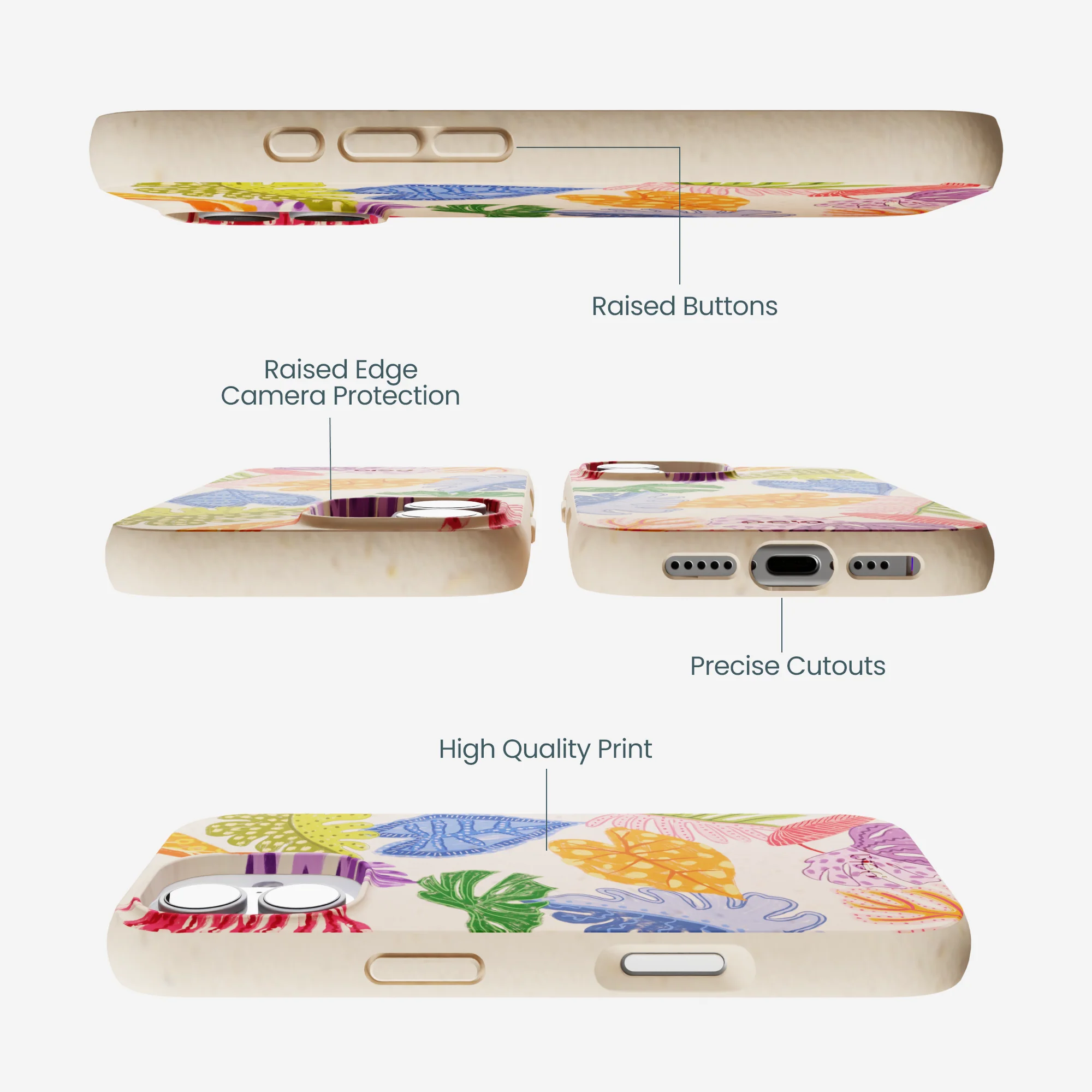 Seashell Tropical Cheer iPhone 17 Case - Image 3