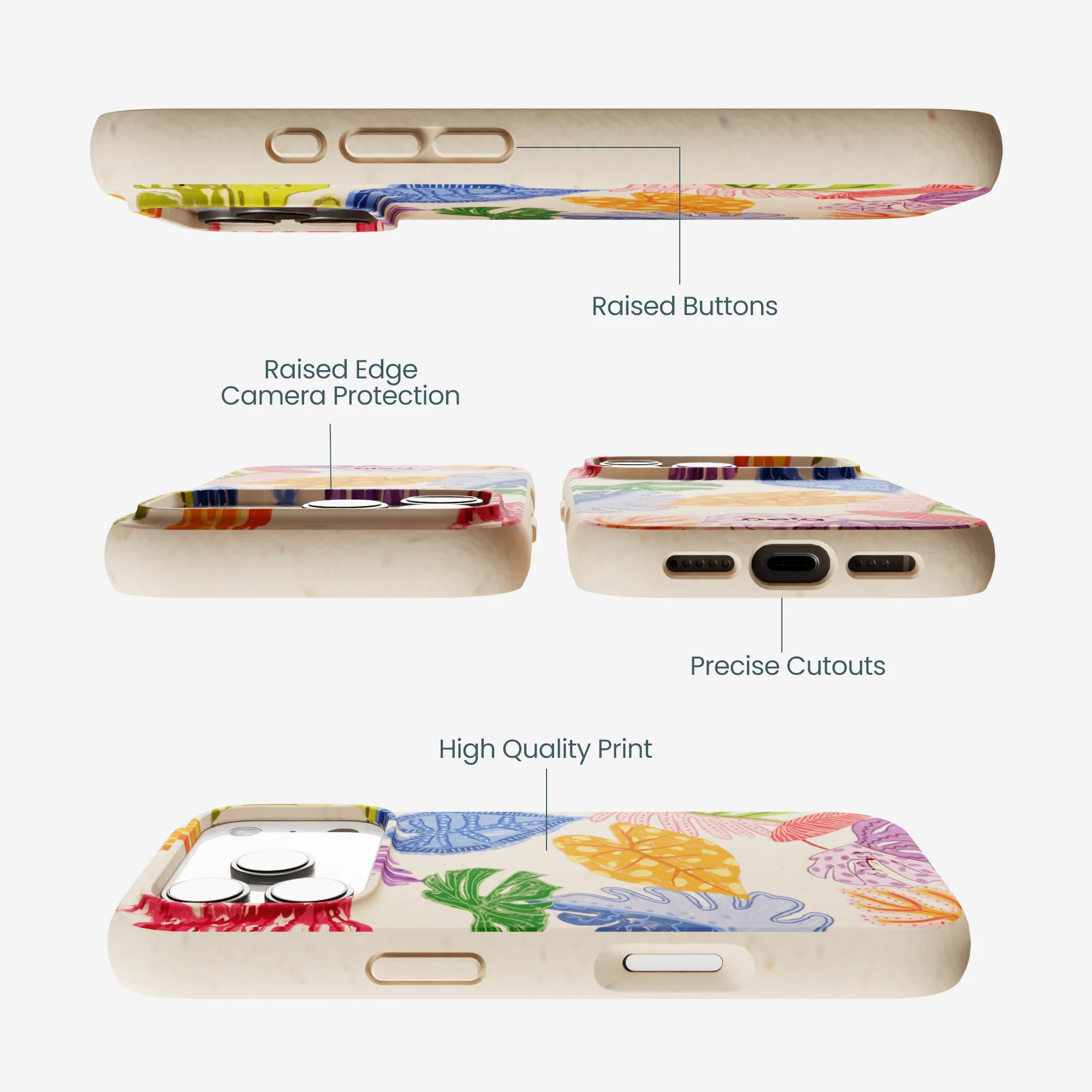 Seashell Tropical Cheer iPhone 17 Pro Case - Image 3