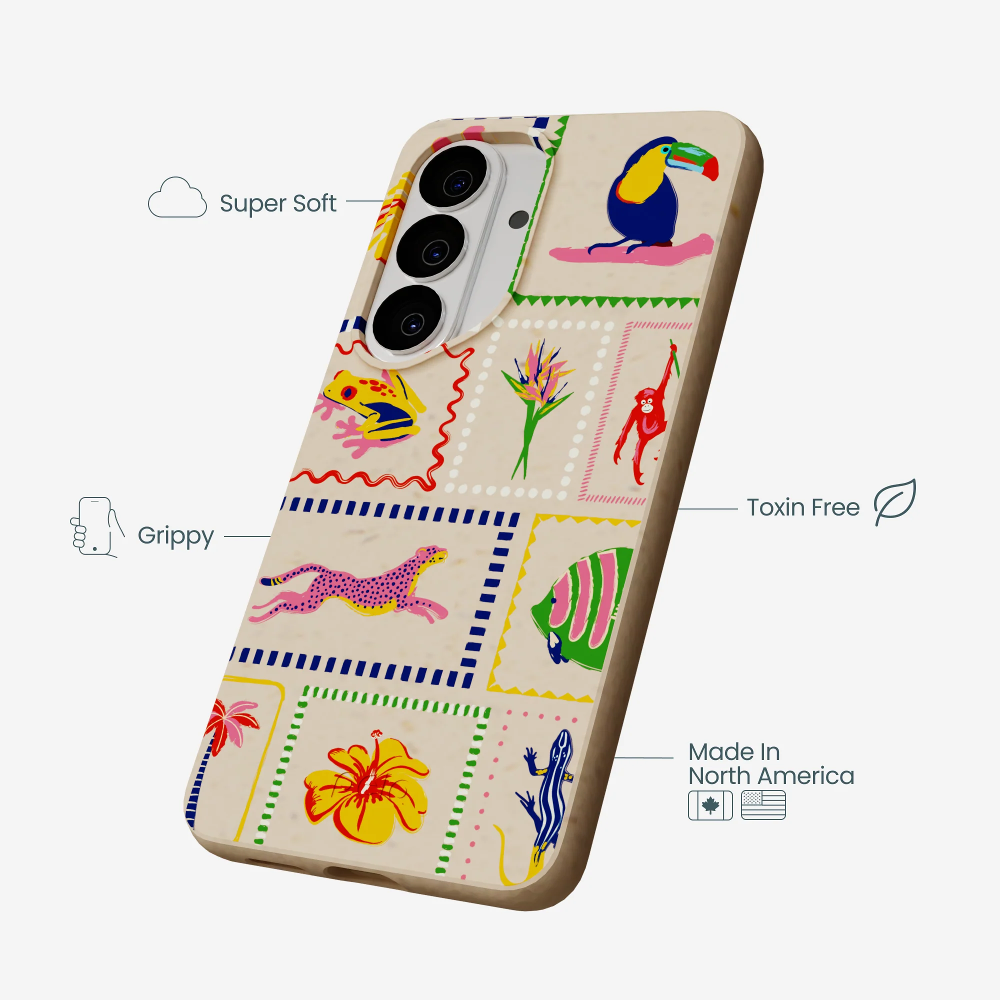 Seashell Tropical Paradise Samsung Galaxy S26 Case - Image 4