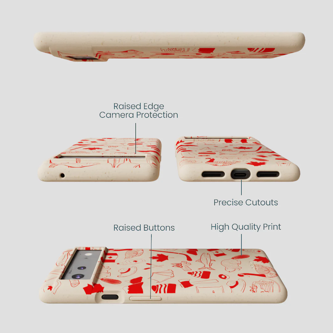 Seashell True North Red Google Pixel 6 Case - Image 3