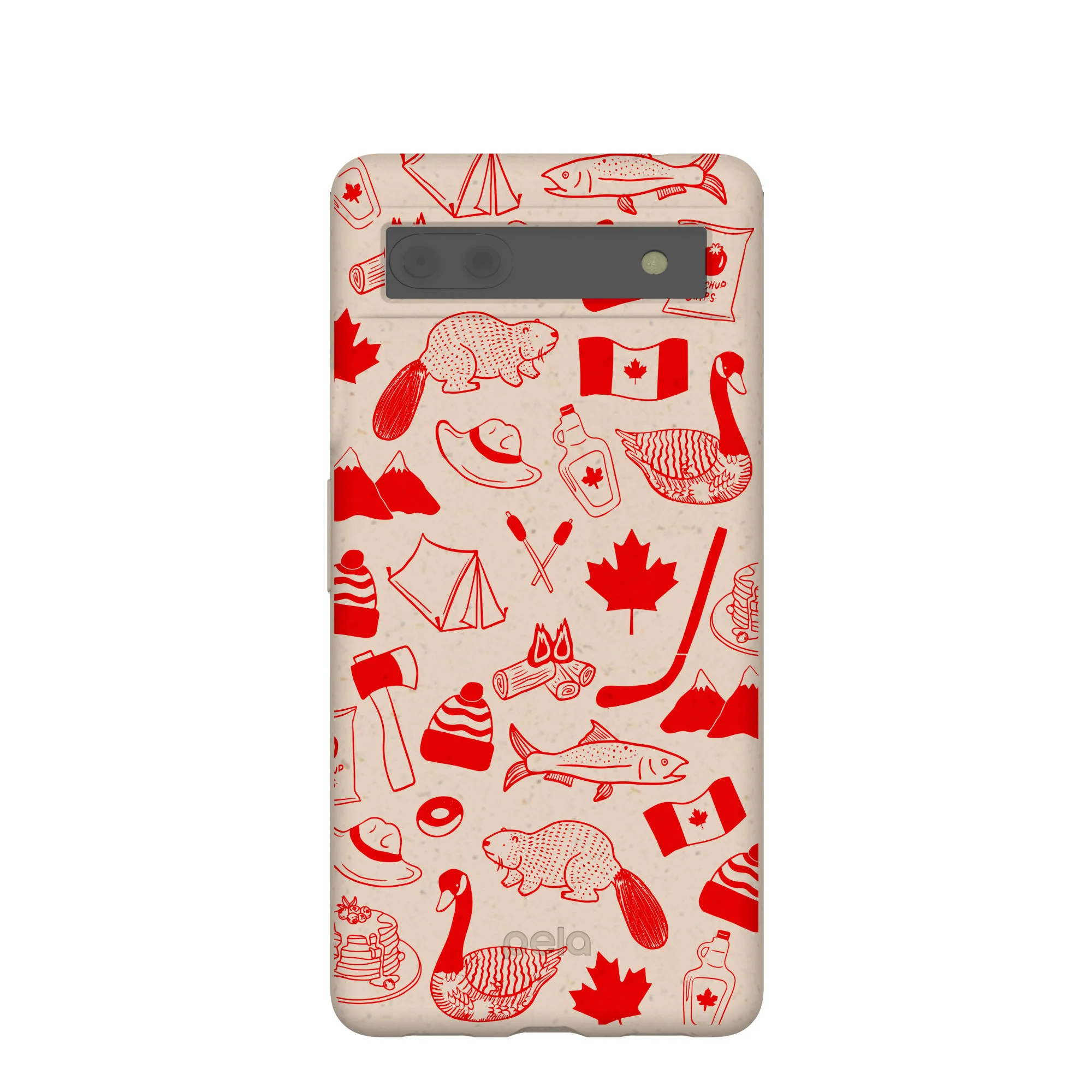Seashell True North Red Google Pixel 6a Case