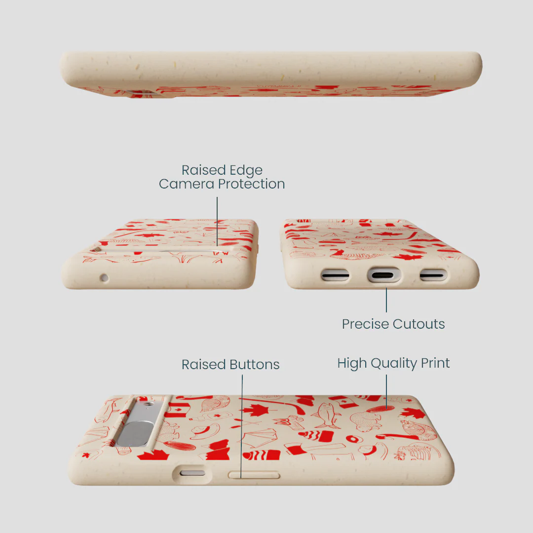 Seashell True North Red Google Pixel 7 Case - Image 3