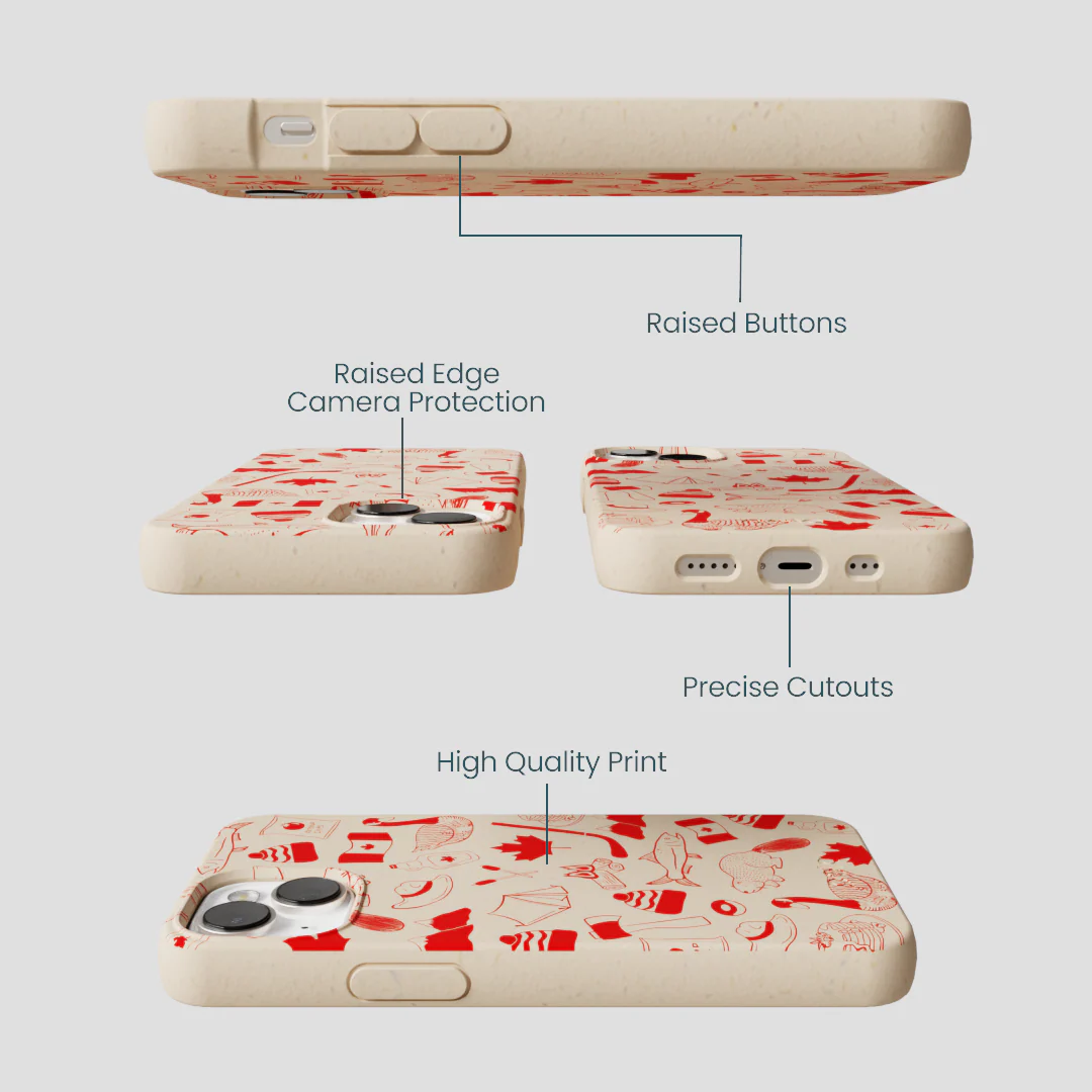 Seashell True North Red iPhone 13 Case - Image 3