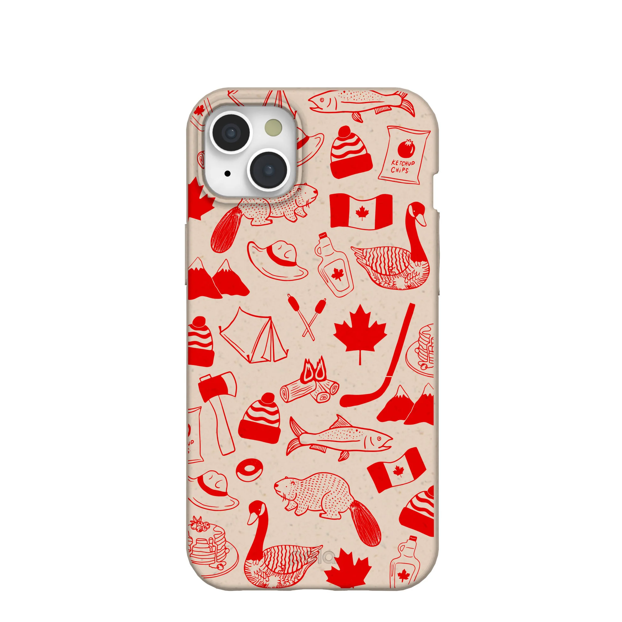 Seashell True North Red iPhone 15 Plus Case