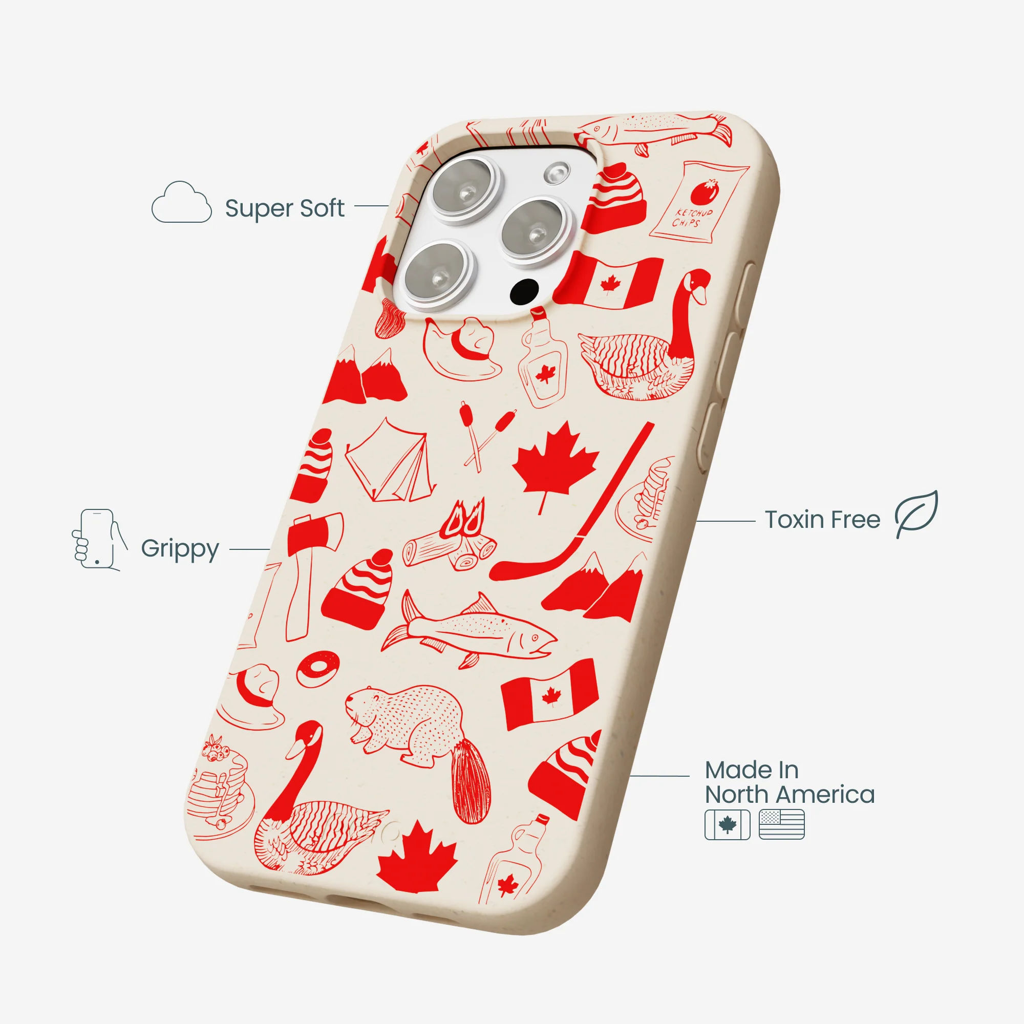 Seashell True North Red iPhone 16 Pro Max Case - Image 4